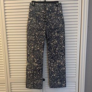 Ulla Johnson Abstract/ Marble Patterned High-Waisted Pants Size 6
